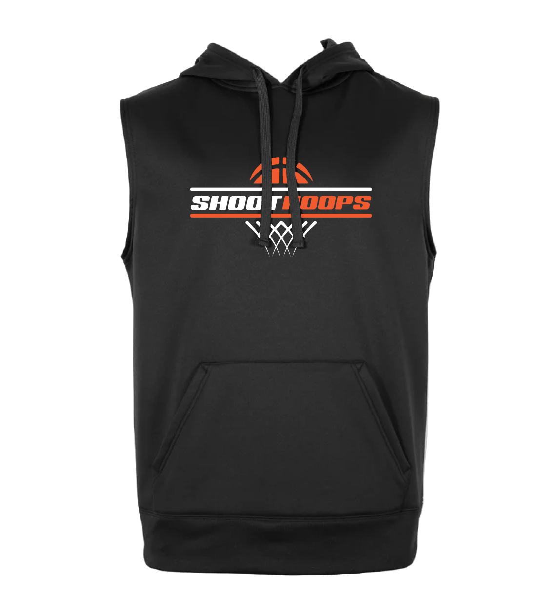 Pro Sleeveless Training Hoodie – Black